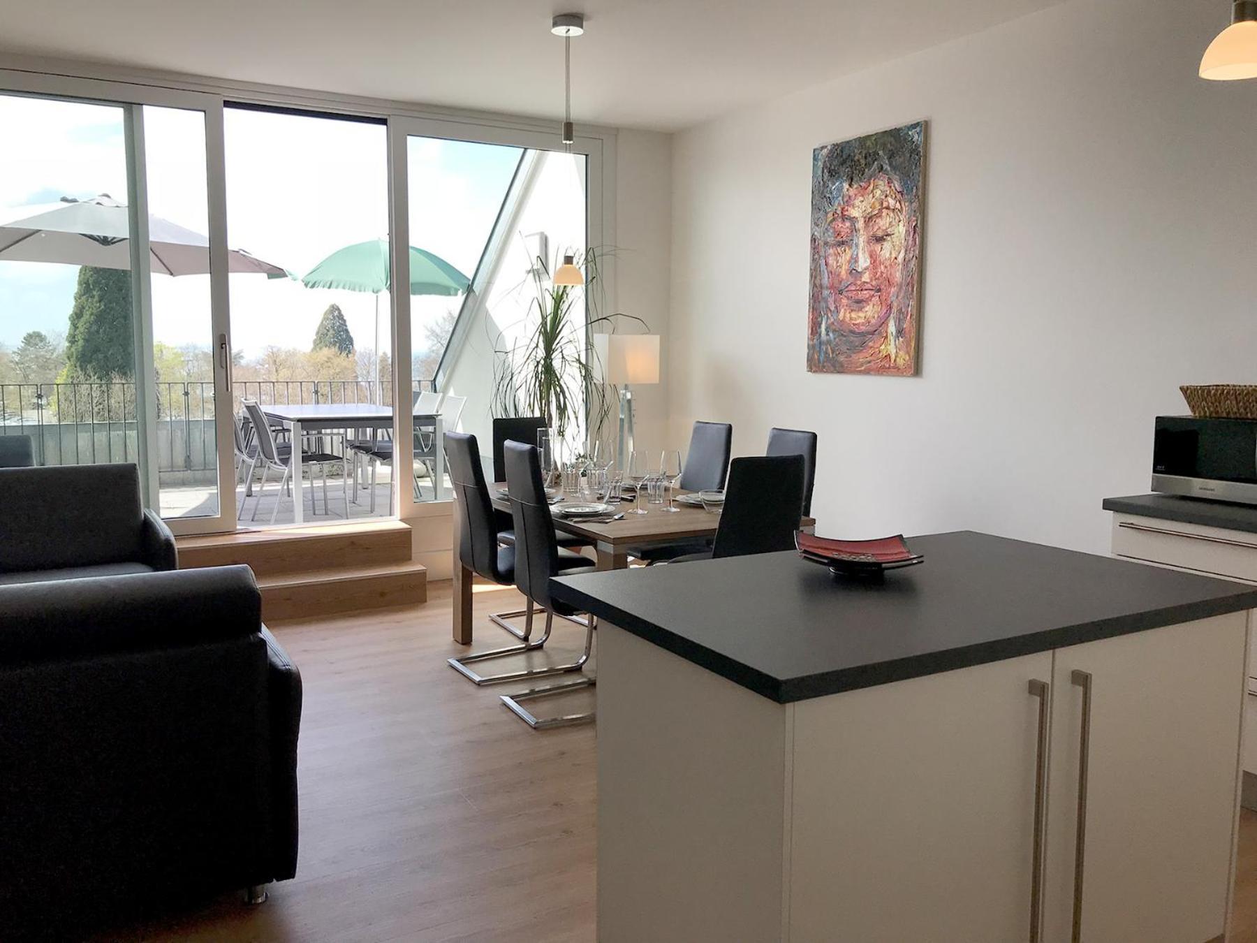 Ferienwohnung Cloud Nr 9 - 3 Zimmer Maisonette-Wohnung Mit Grossem Balkon ลินเดา ภายนอก รูปภาพ